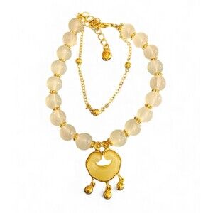 Imitation Jade Chinese Ruyi Beaded Bracelet - Good Fortune Success